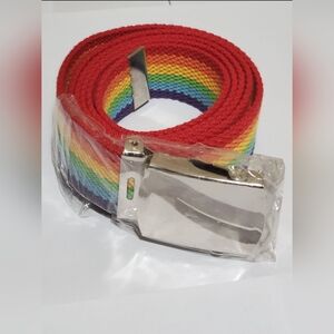 Rainbow Gay Pride Belt. Color: Rainbow. Sz: 48"-50" Fits Sz: XL, XXL